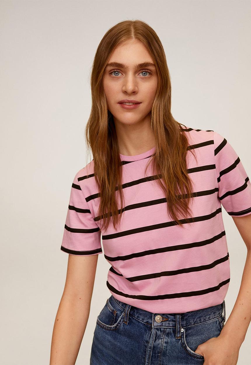 MANGO - Chalove T-shirt - pink