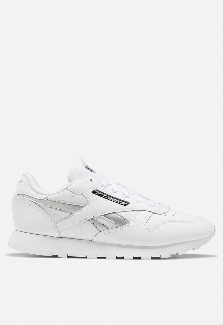 Reebok - Classic leather - white / silver met. / white
