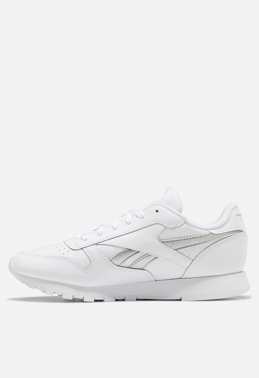 Reebok - Classic leather - white / silver met. / white