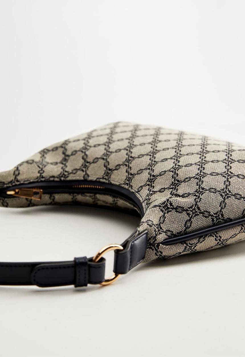 MANGO - Ride bag - blue & grey 