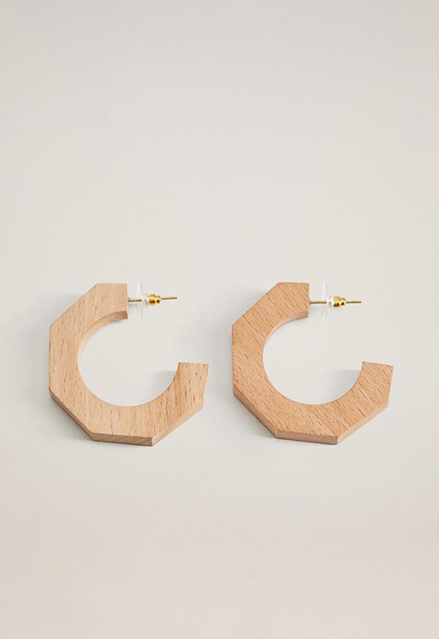 MANGO - Hawai earrings - brown