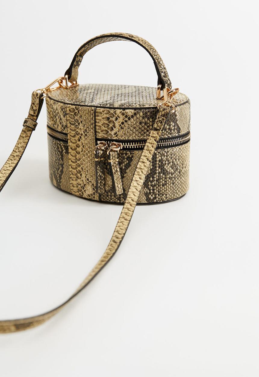 MANGO - Serbia bag - beige & khaki