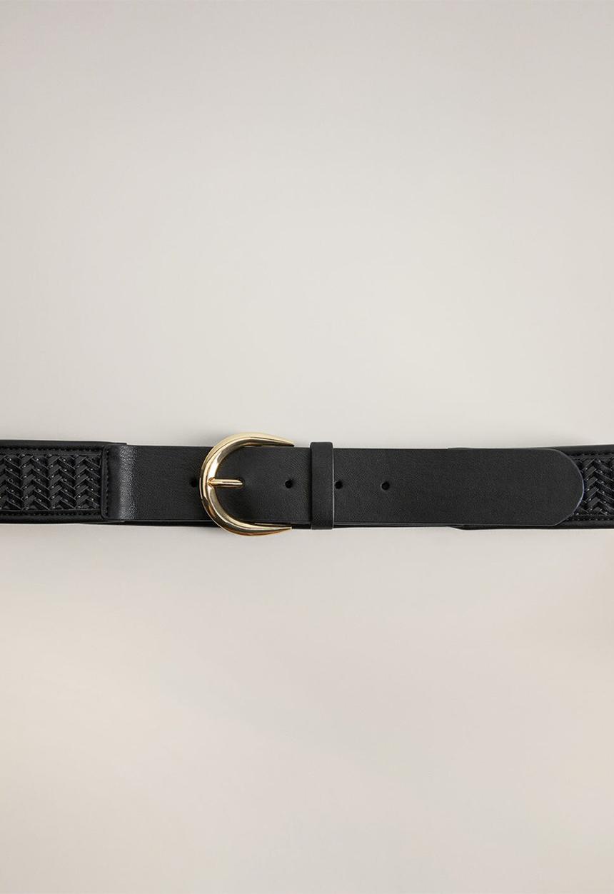 MANGO - Braidy belt - black