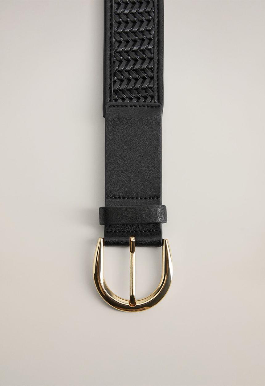 MANGO - Braidy belt - black