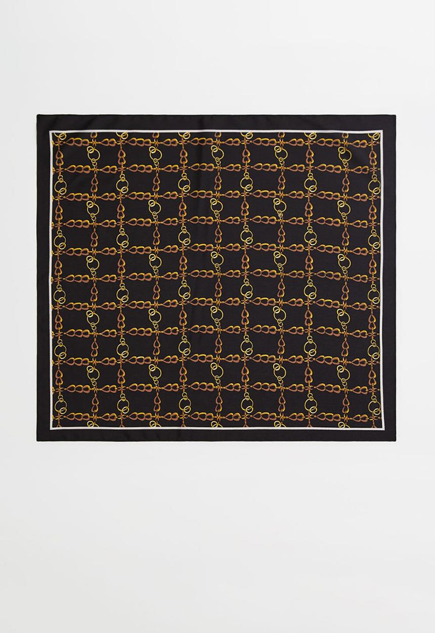 MANGO - Neck scarf mis - black