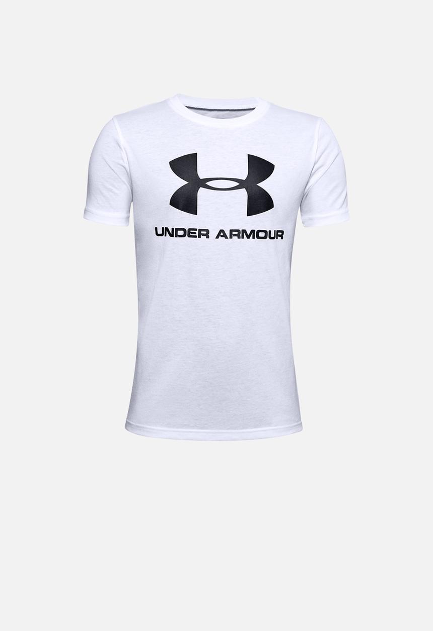 Under Armour - Sportstyle logo short sleeve T-shirt - white