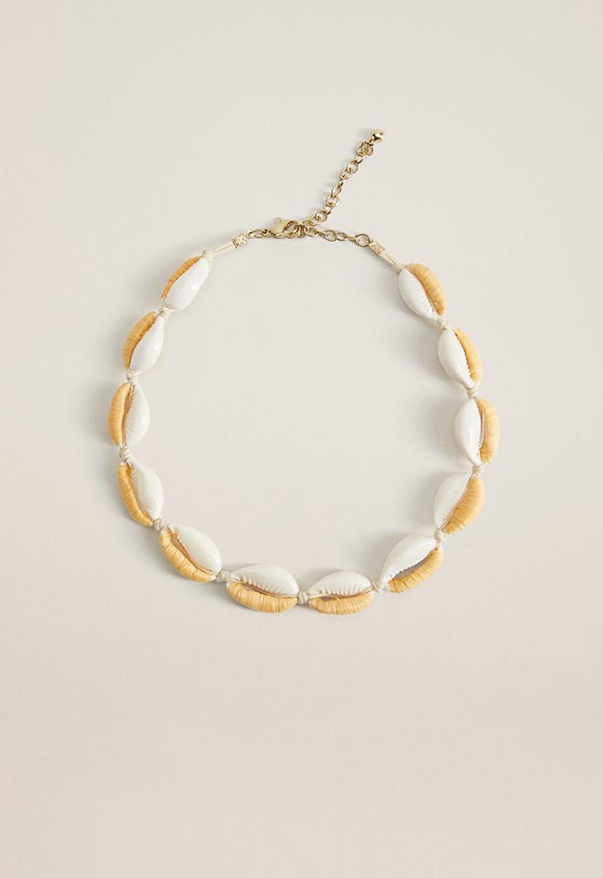 MANGO - Kolekole necklace - white