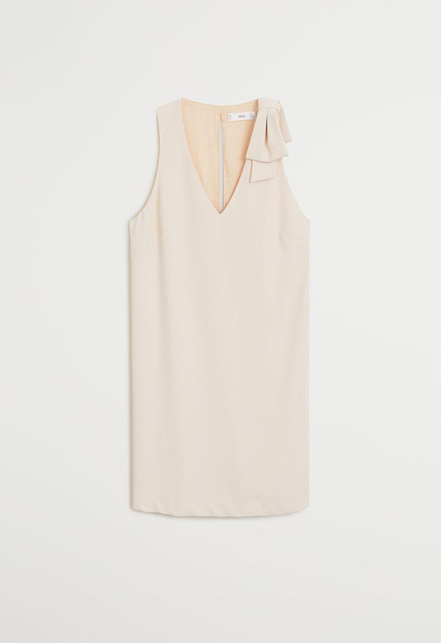 MANGO - Lazo dress - neutral