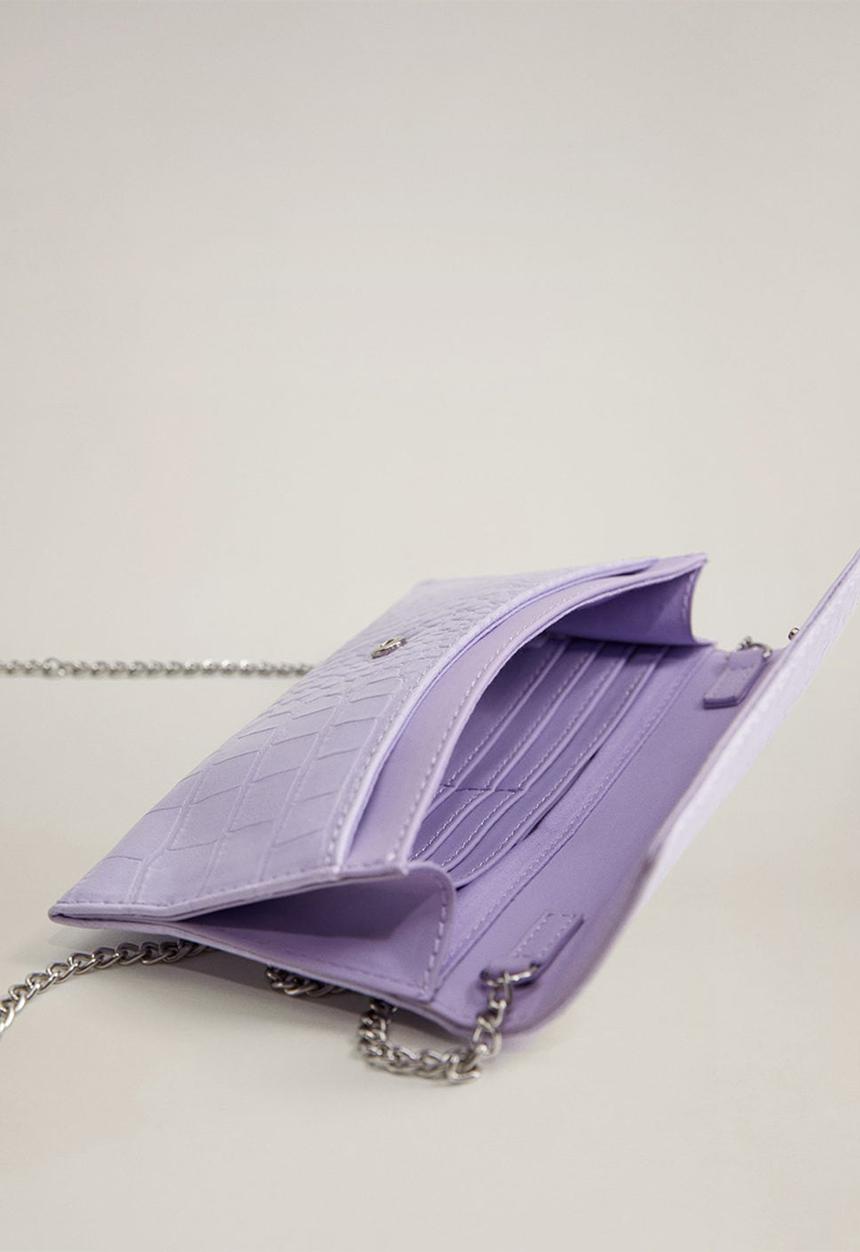 MANGO - Agustin wallet - light pastel purple