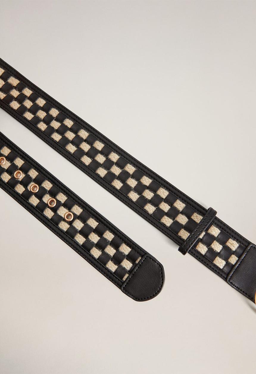 MANGO - Cuadri belt - black