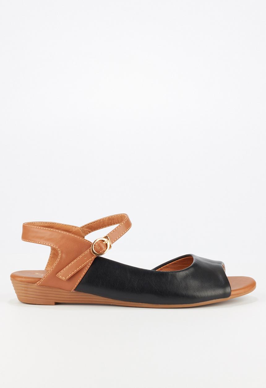Butterfly Feet - Jumbo sandal - black & brown 