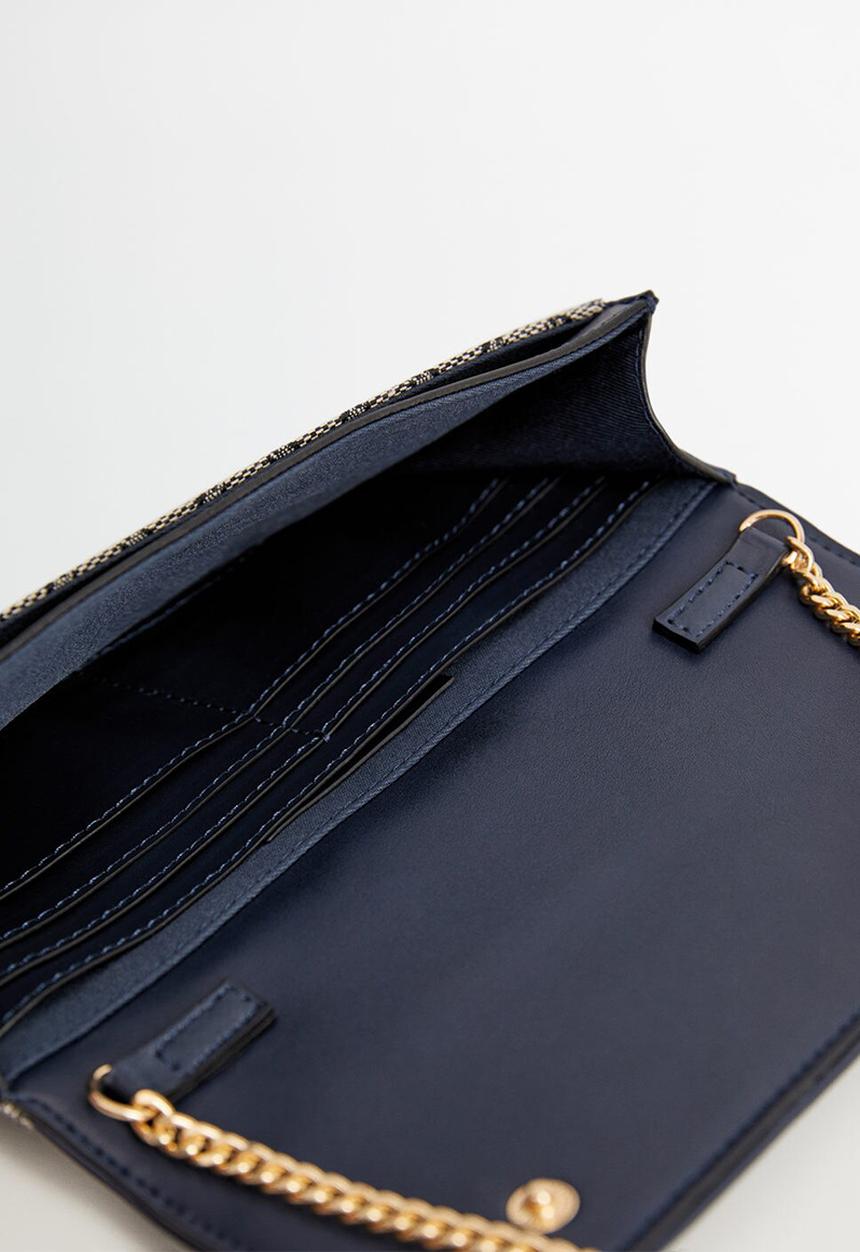 MANGO - Ride wallet - blue & grey 