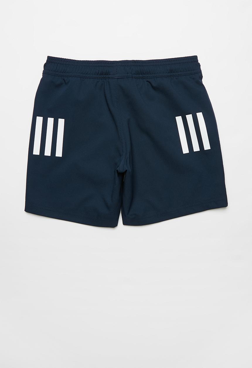 adidas Performance - Boys 3 stripe shorts - conavy/white