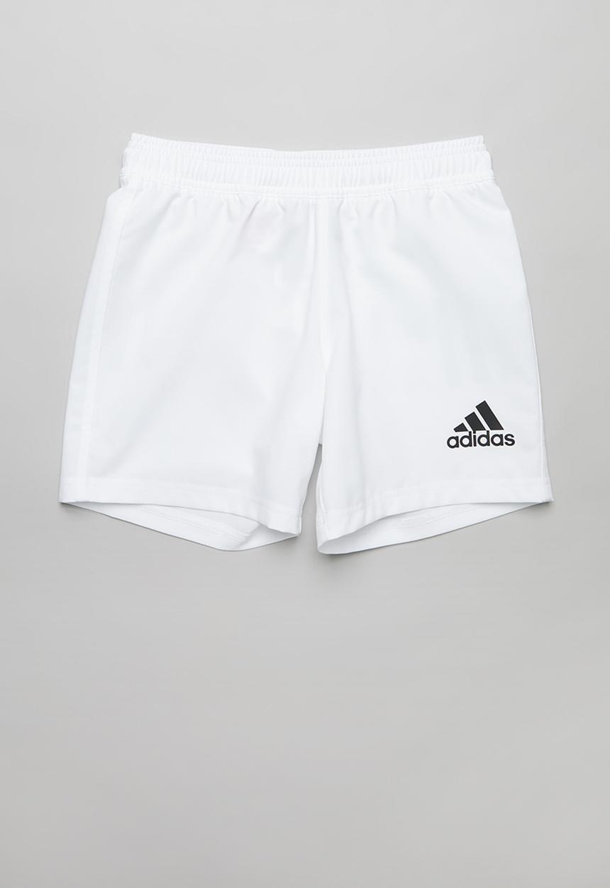 adidas Performance - Boys 3 stripe shorts - white & black