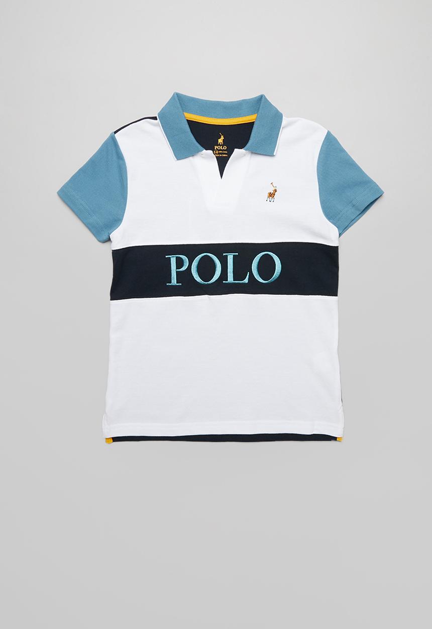 POLO - Boys Craig cut & sew Johnny collared golfer - blue