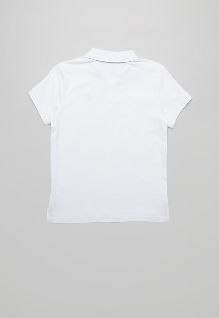 POLO - Boys Justin printed short sleeve golfer - white