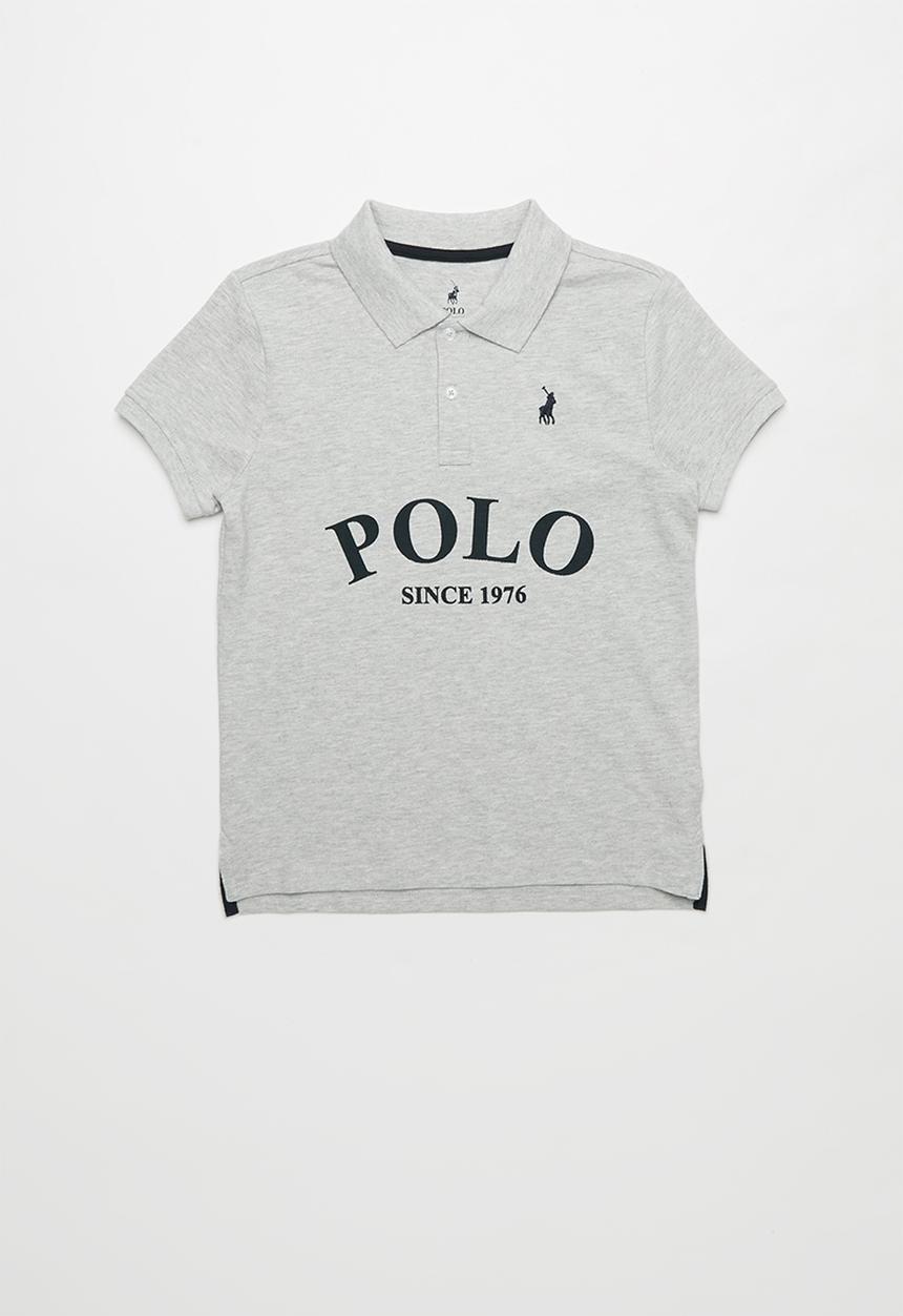 POLO - Boys Justin printed short sleeves golfer - grey