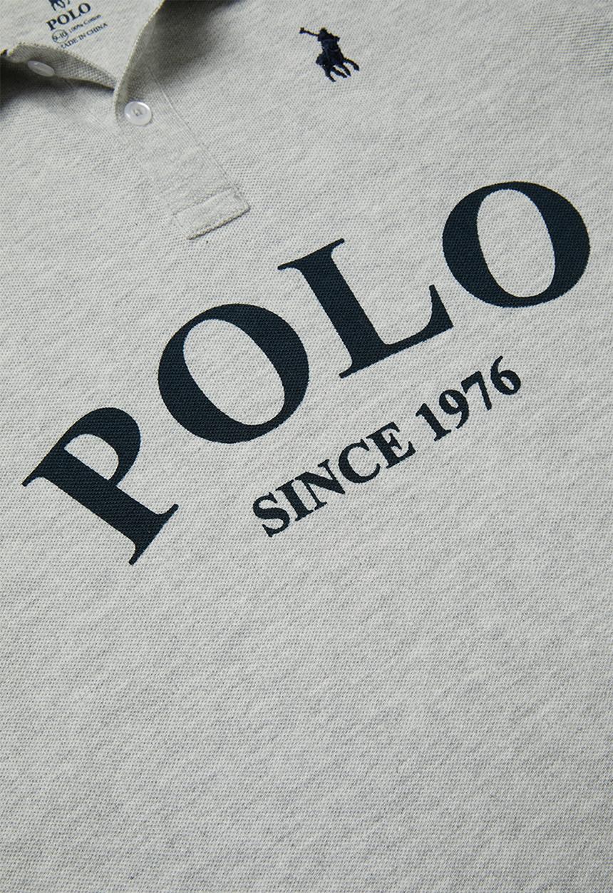 POLO - Boys Justin printed short sleeves golfer - grey