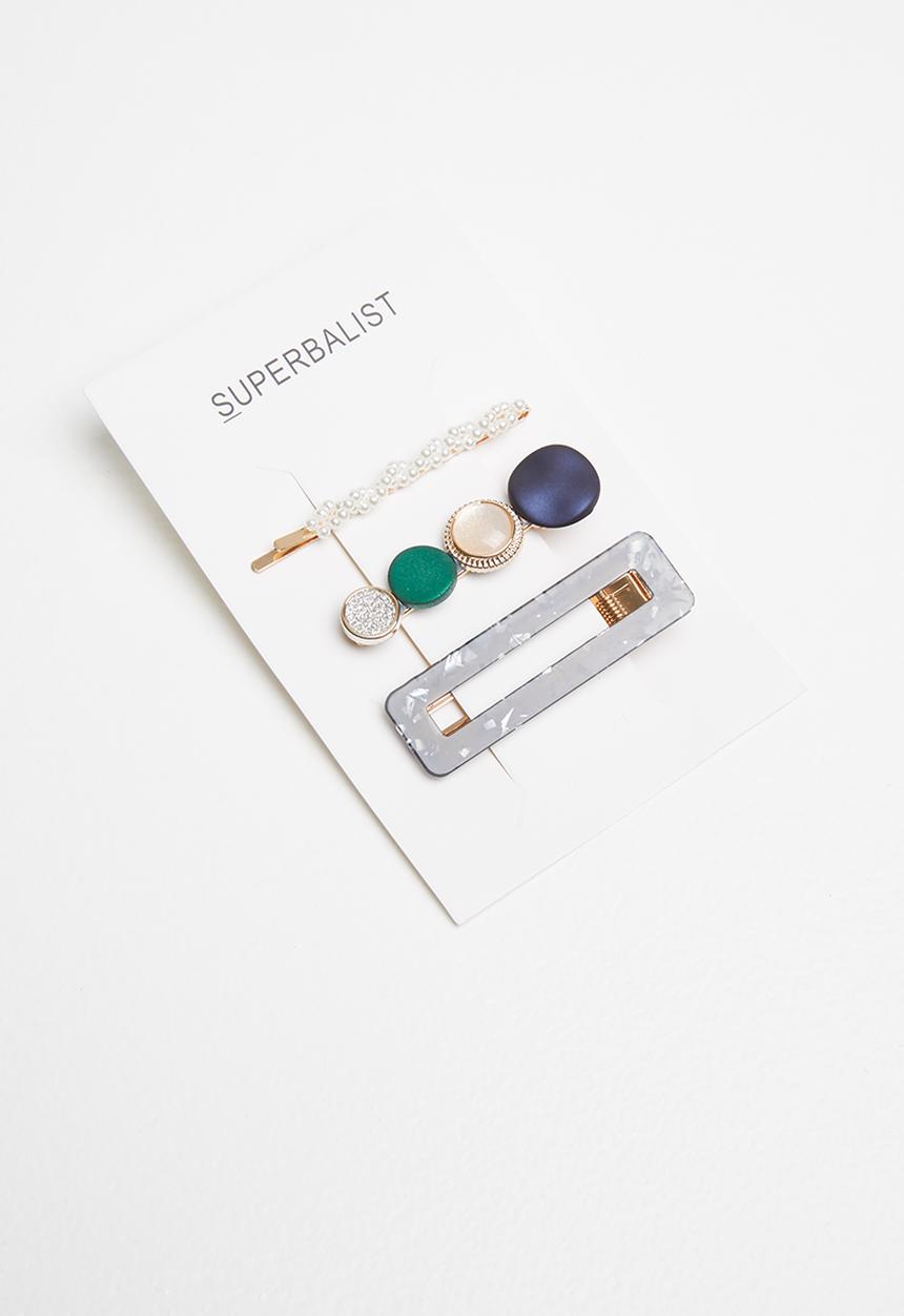 Superbalist - Yasmin hair slide set - multi