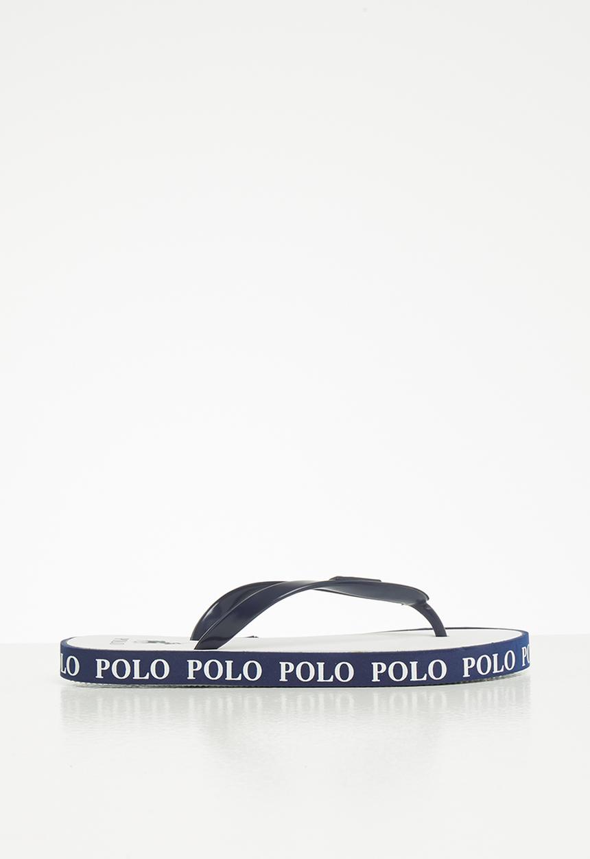 POLO - Girls amber outsole flip flop - navy & white 