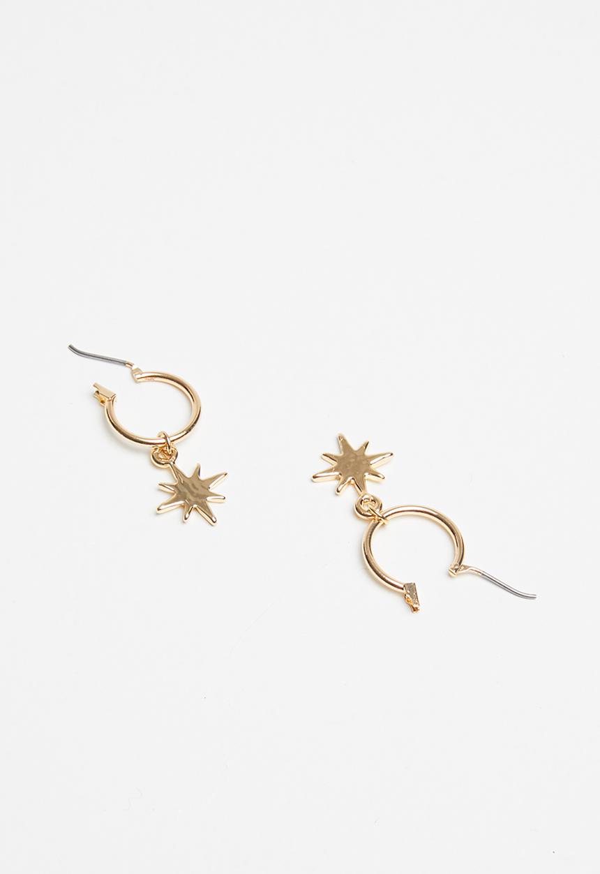 Superbalist - Star hoop earrings - gold