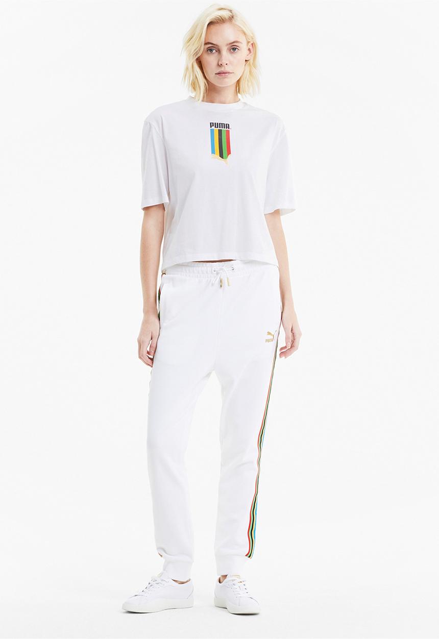 PUMA - TFS graphic regular tee - white & gold