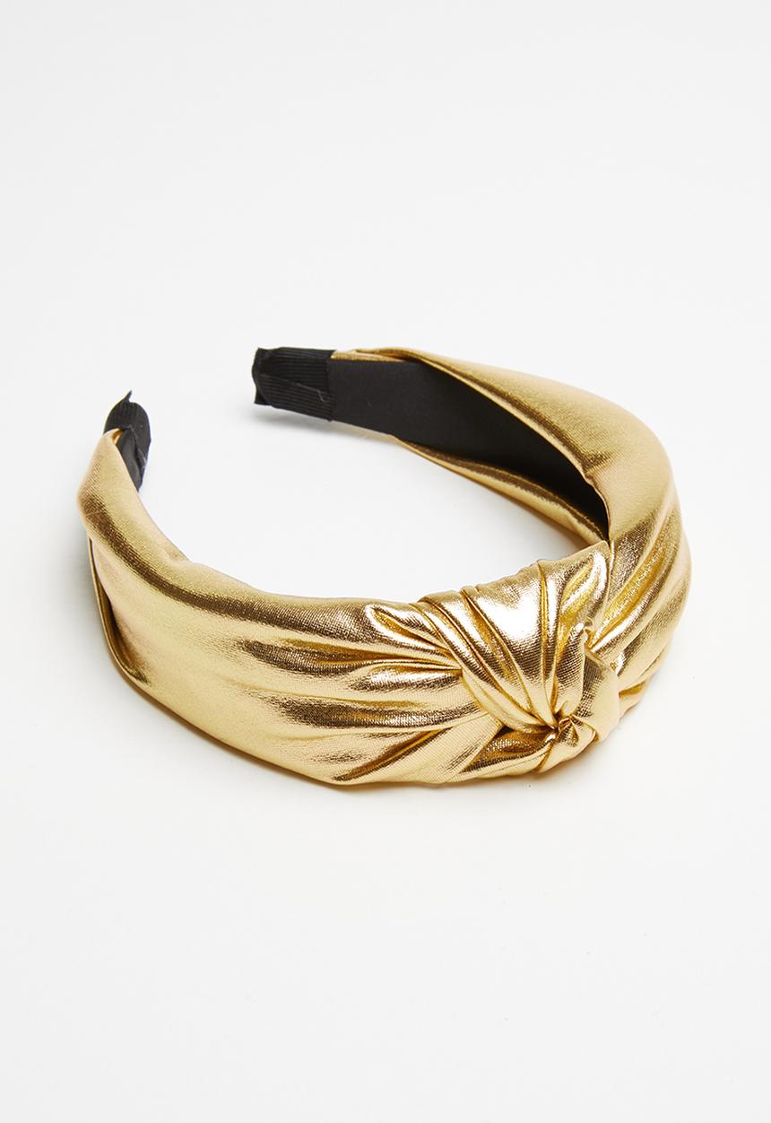 Superbalist - Metallic knot headband - gold