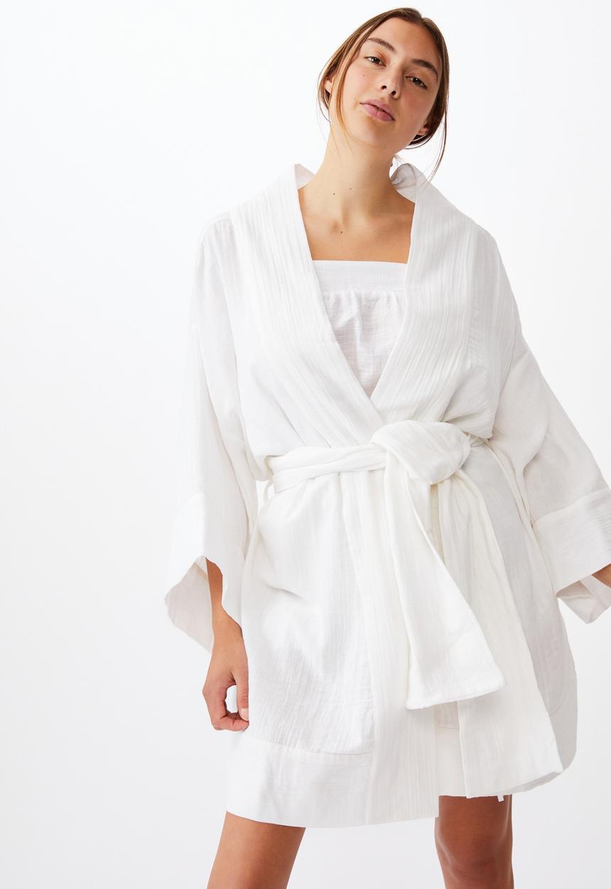 Cotton On - I do kimono gown - white