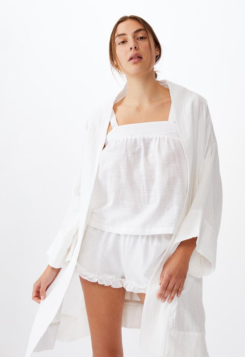 Cotton On - I do kimono gown - white