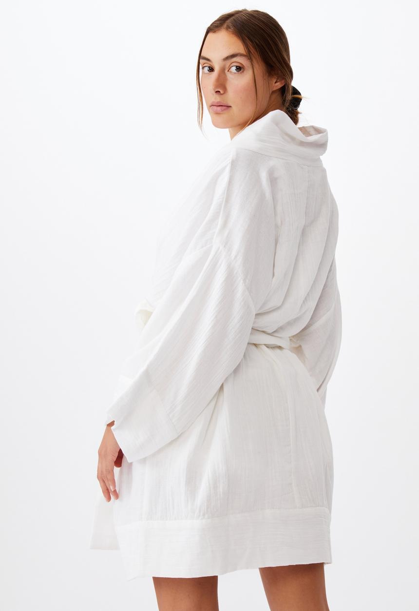 Cotton On - I do kimono gown - white