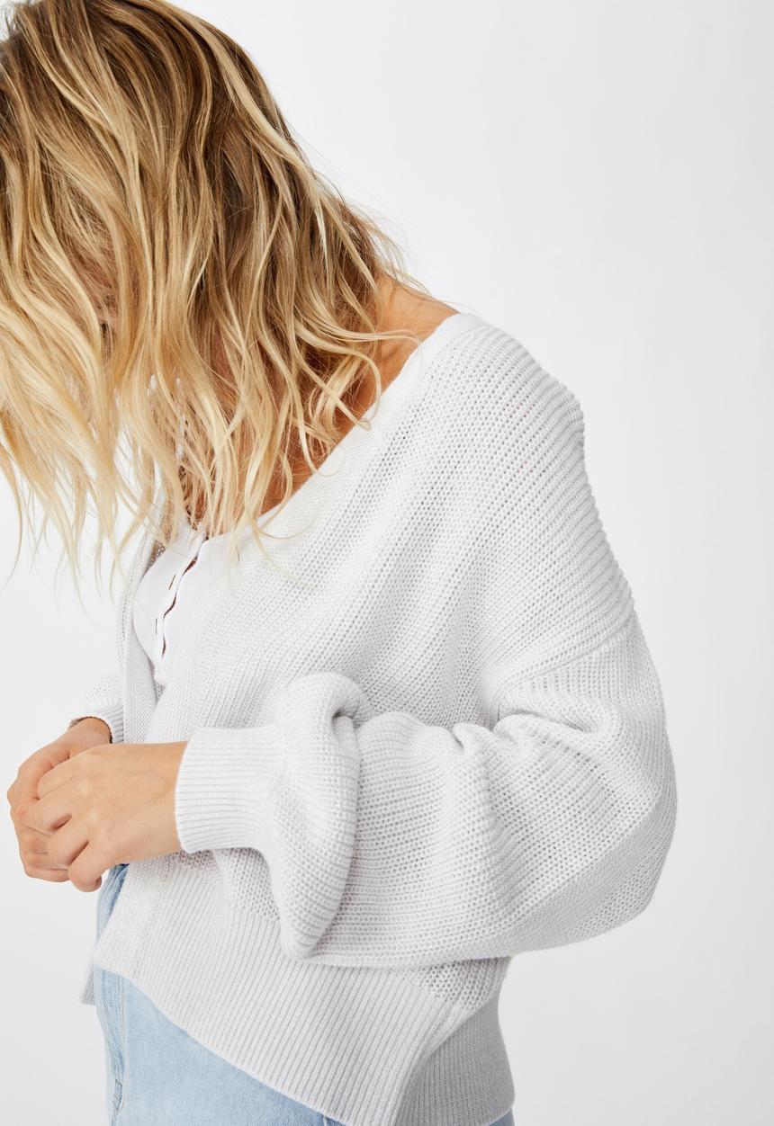 Cotton On - Archy summer cardi  - windstream white twist