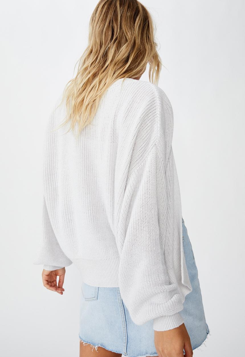Cotton On - Archy summer cardi  - windstream white twist