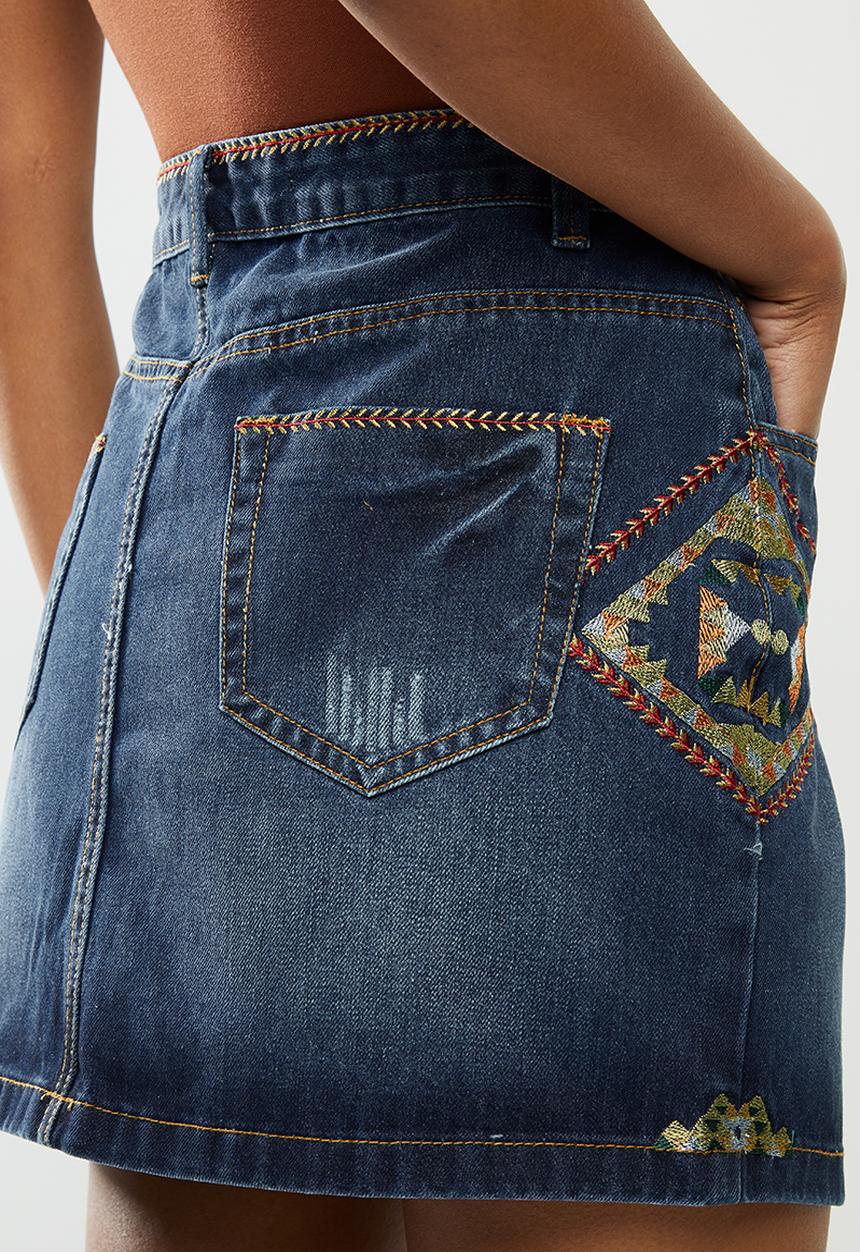 Brave Soul - Mazie skirt - blue
