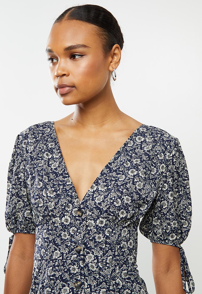 Brave Soul - Serena dress - navy & white