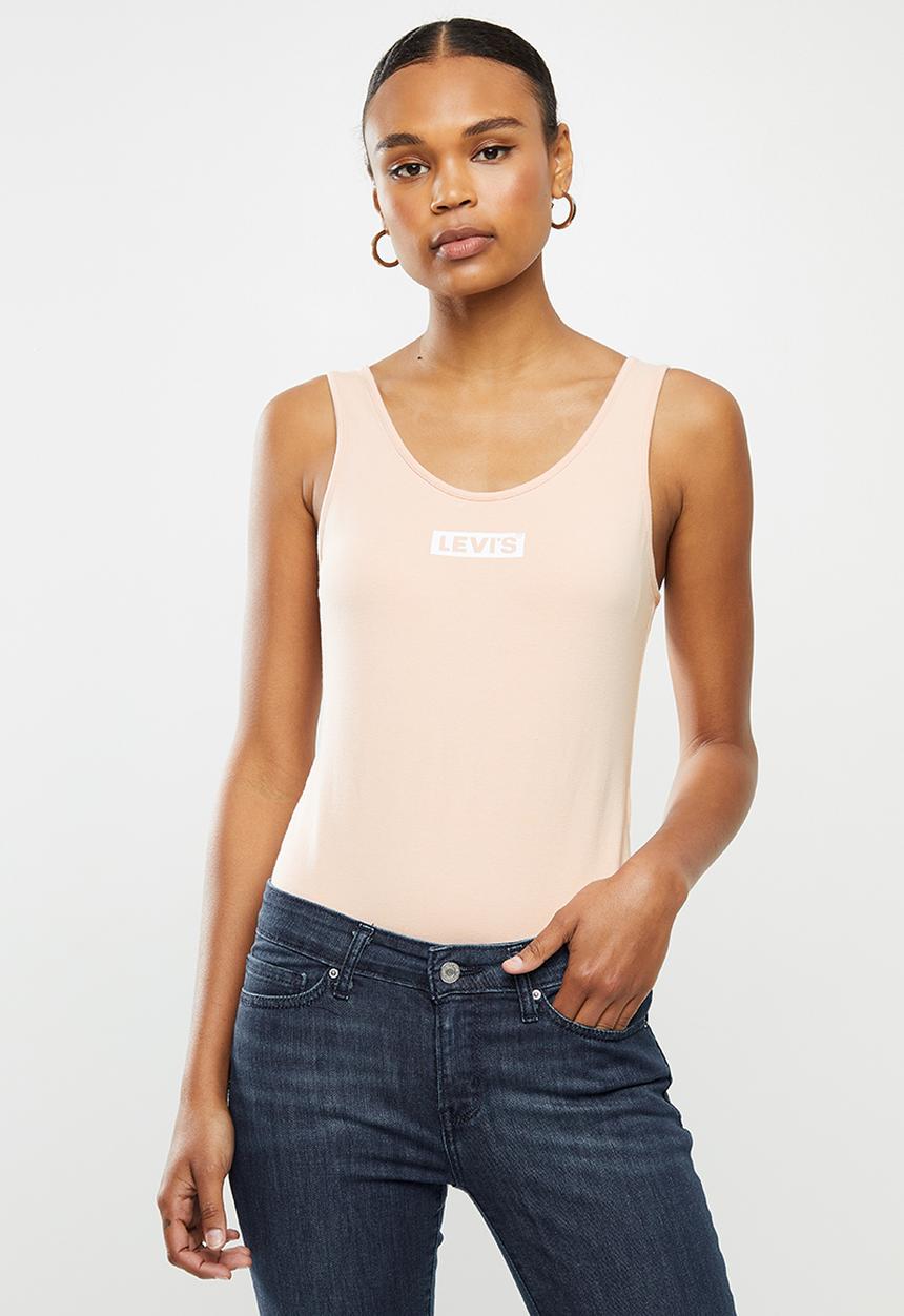 Levi’s® - Graphic box tab bodysuit - light pink