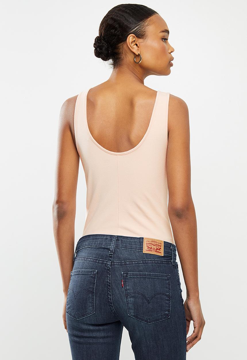 Levi’s® - Graphic box tab bodysuit - light pink