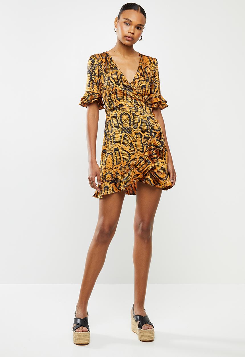 Brave Soul - Ari dress - orange & black