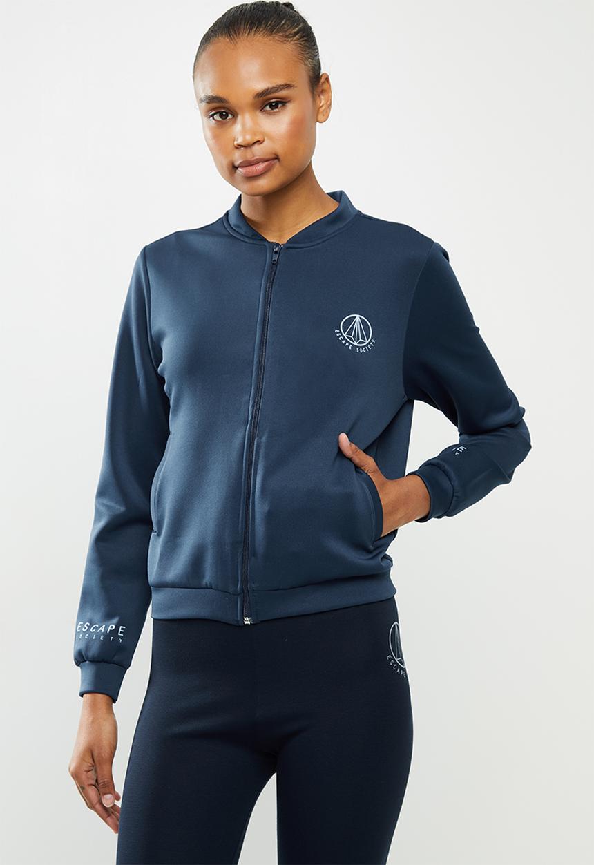 Escape Society - Cove luxe bomber jacket - navy