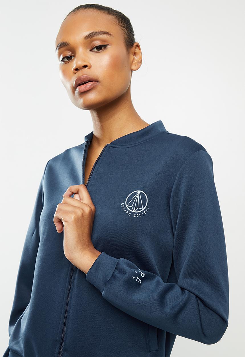 Escape Society - Cove luxe bomber jacket - navy