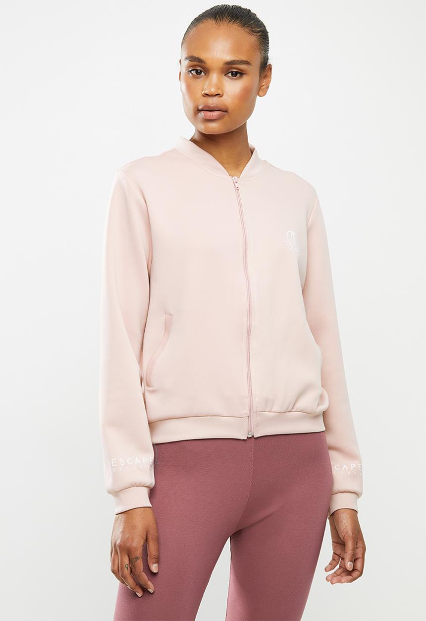 Escape Society - Cove luxe bomber jacket - dusty pink