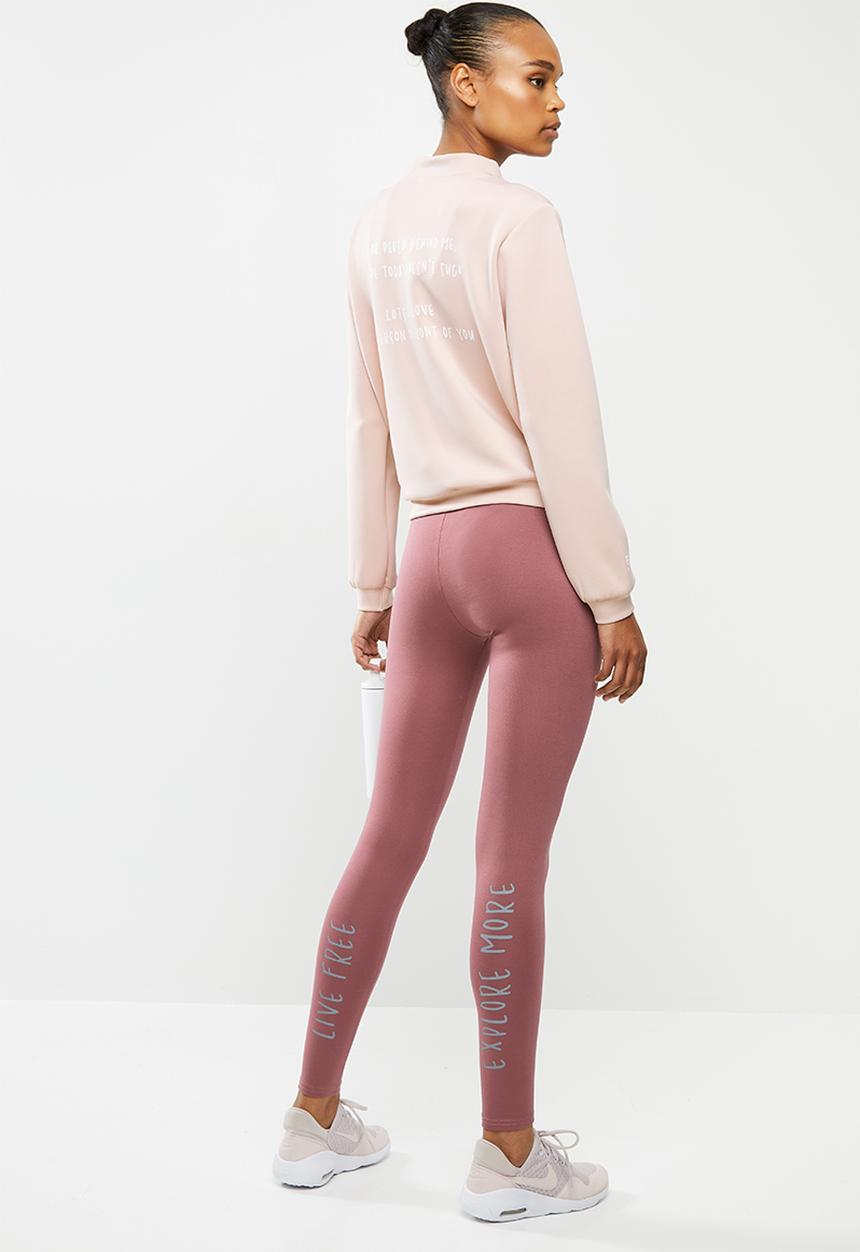Escape Society - Trail luxe legging - dusty pink