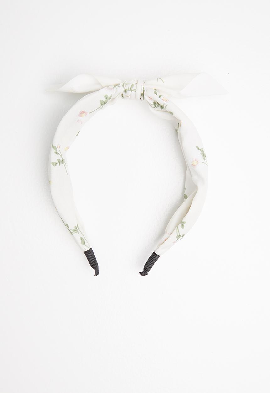 Superbalist - Floral knot aliceband - cream