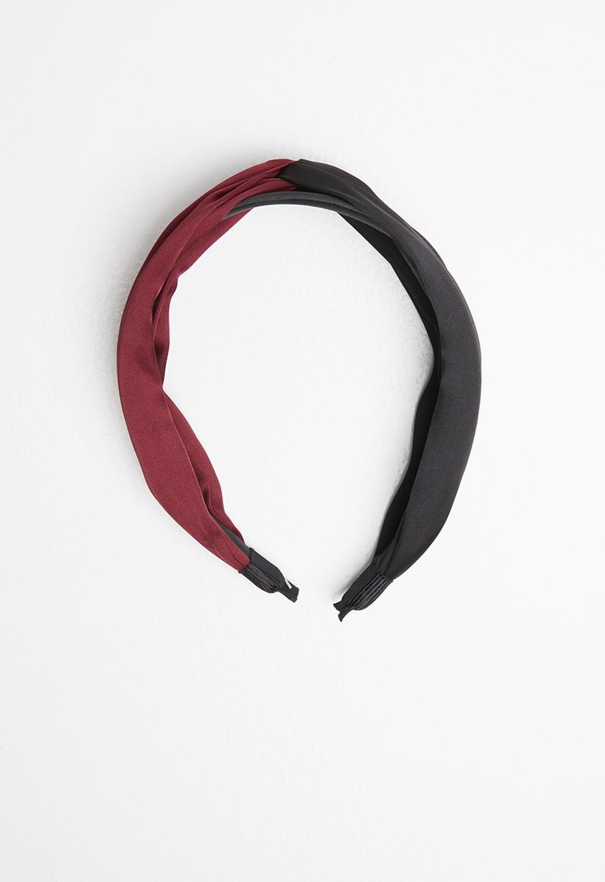 Superbalist - Two-tone aliceband - black & burgundy