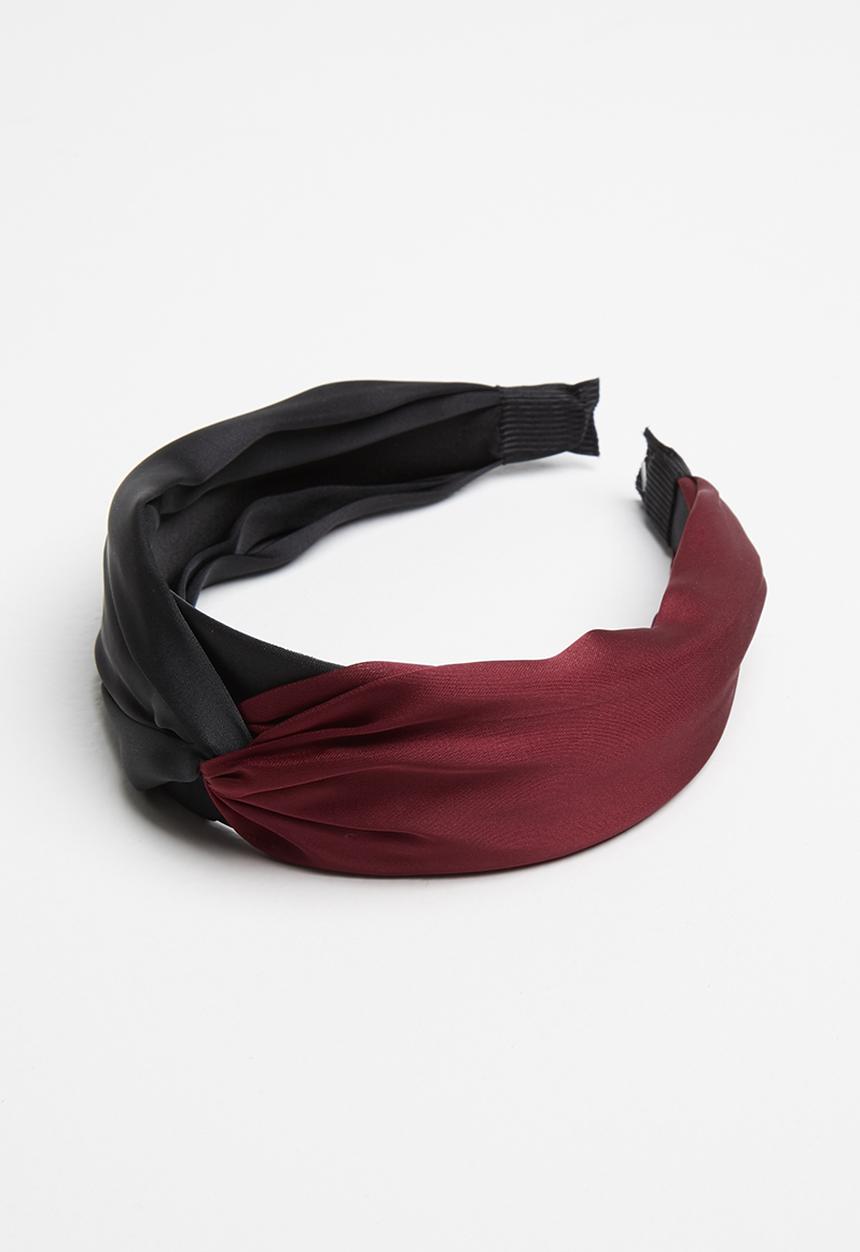 Superbalist - Two-tone aliceband - black & burgundy