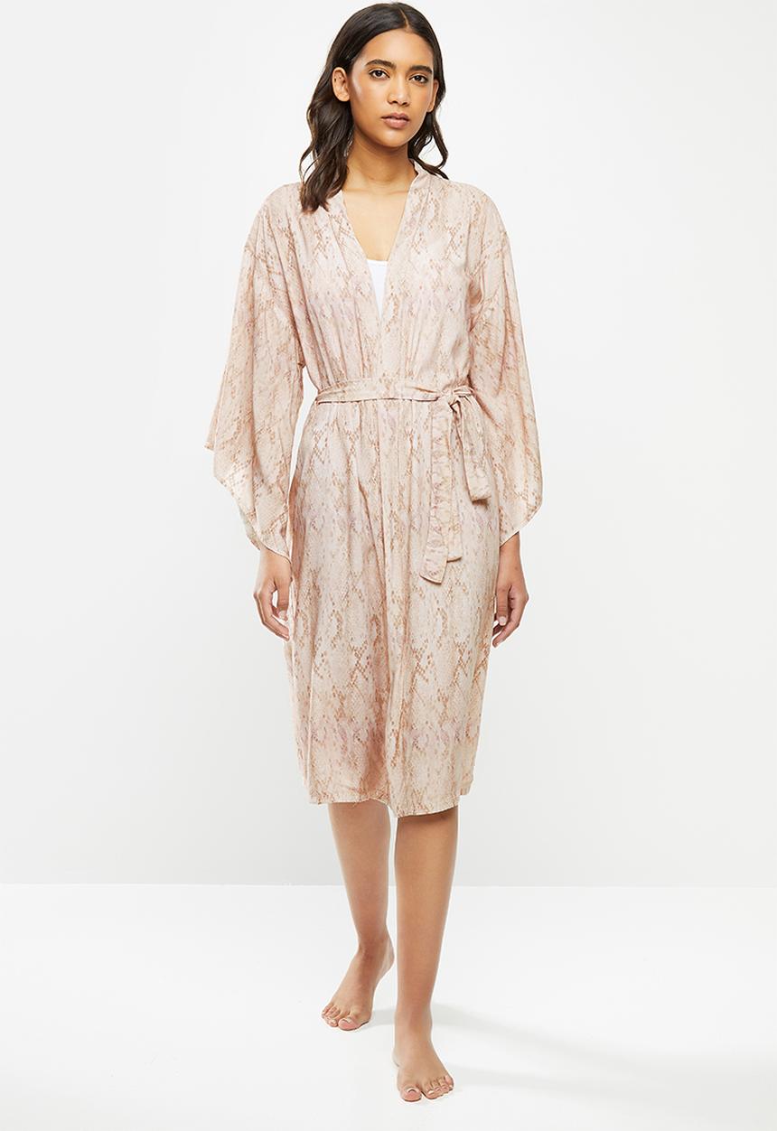 Superbalist - Bell sleeve robe - beige 