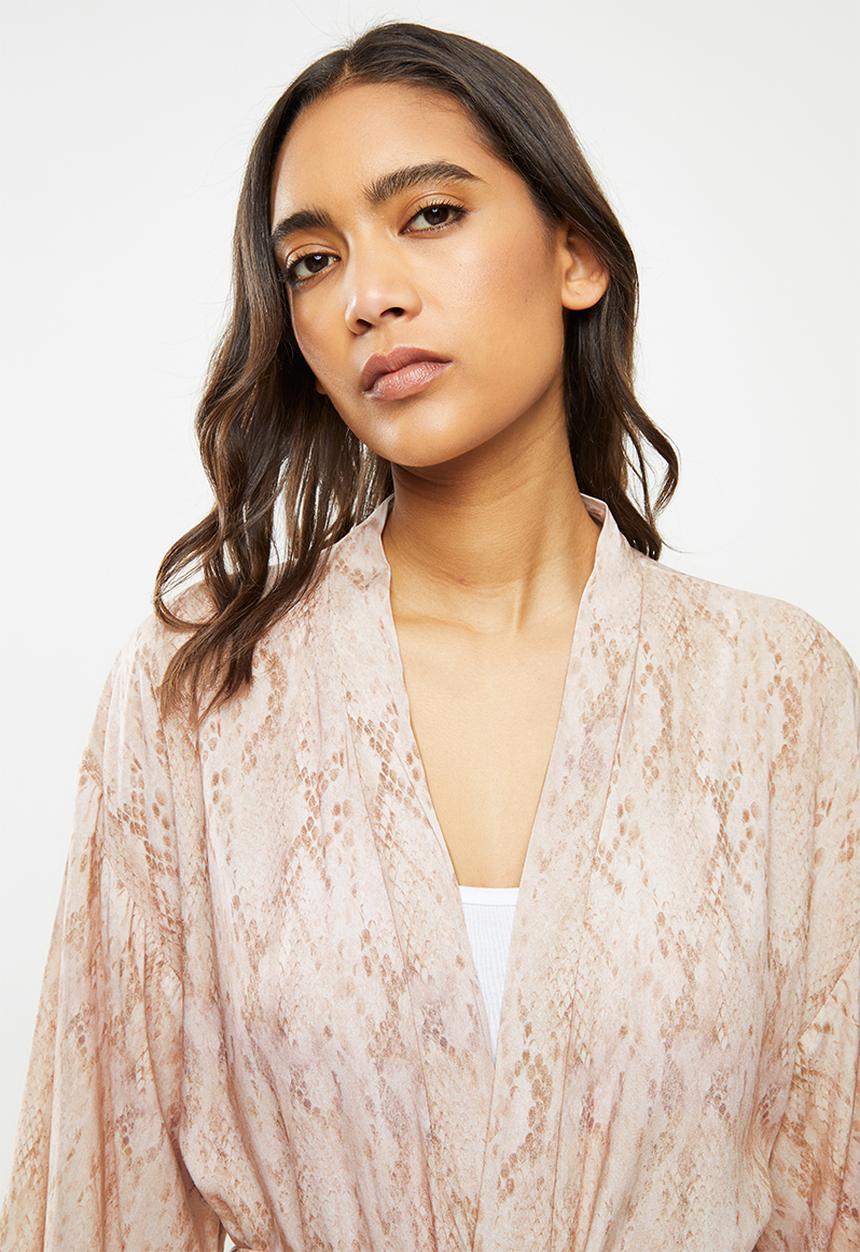 Superbalist - Bell sleeve robe - beige 