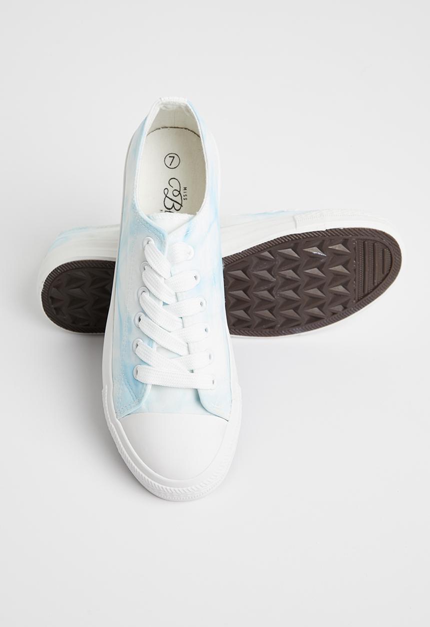 Miss Black - Baker 7 sneaker - blue & white 