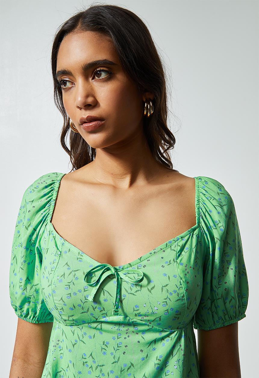 Superbalist - Squareneck cropped shell - green 