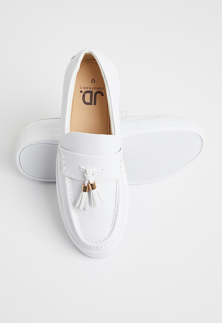 Jonathan D - Tassel sneaker - white