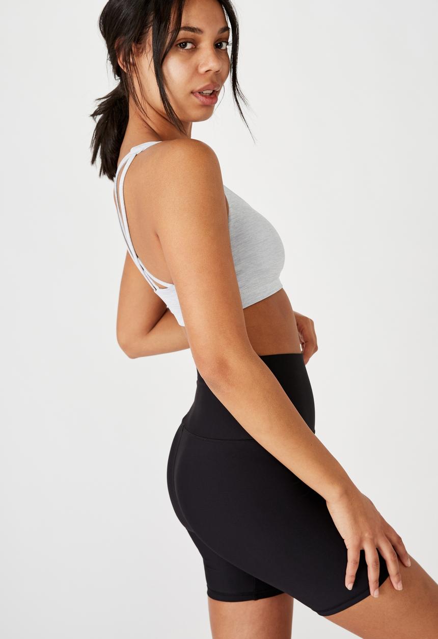 Cotton On - Curve workout cutout crop - butterfly spot